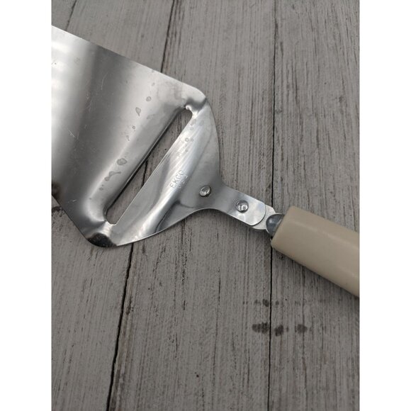 Vintage Ekco #2 Stainless Steel Cheese Slicer Planer Plane Almond Handle 9" - Picture 4 of 7